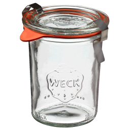 Pot Weck en verre avec couvercle et joint 160 ml