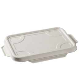 Coperchio in polpa di canna per vaschetta Quantum da 840 ml