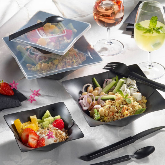 Saladier Kalypso PP noir 250 ml