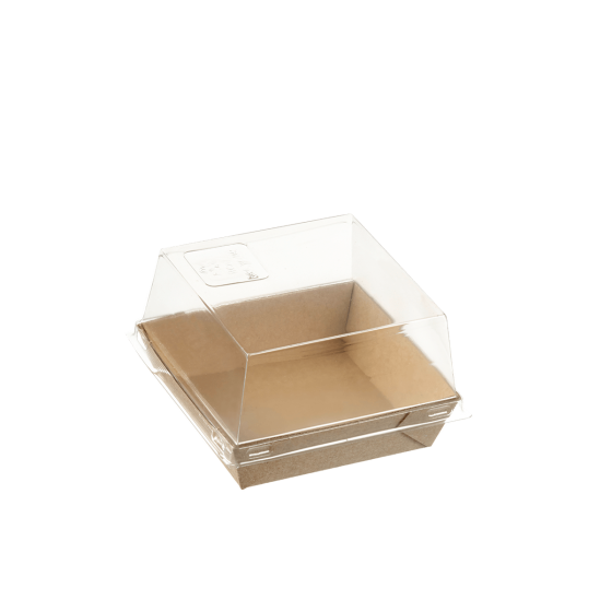 Barquette Quartz carton avec lamination 90x90 mm