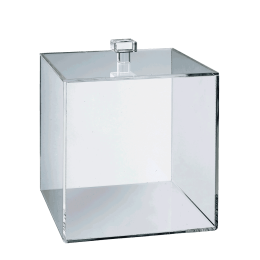 Cubo in PMMA da 150 x 150 mm con coperchio
