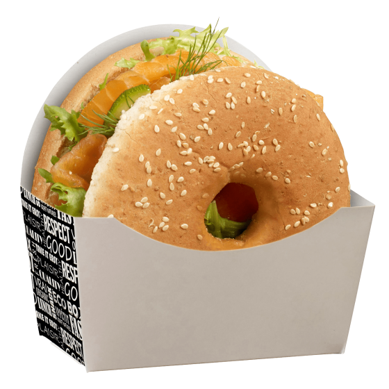 Barquette à bagel District 120x50x120 mm