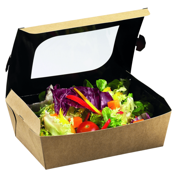 Vaschetta per snack con finestrella da 1.000 ml