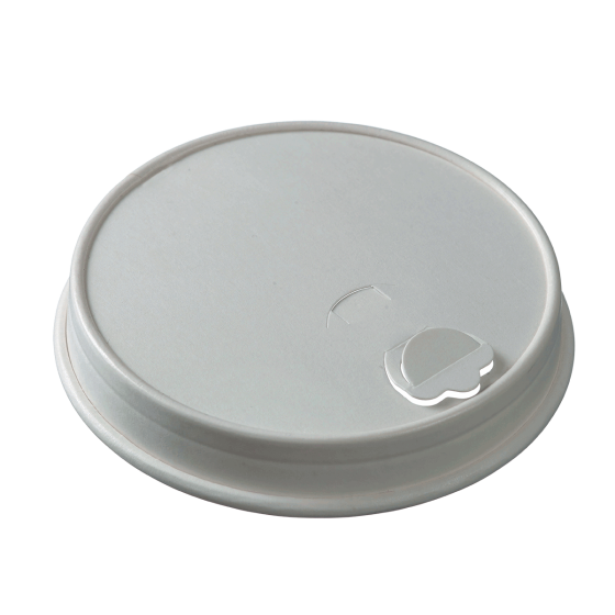 Couvercle carton blanc ac buvant pour gobelets 400 et 490ml
