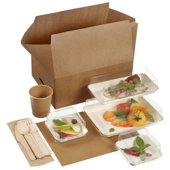 Kit Postal Lunch stoviglie Kanopée bianche