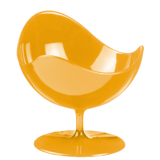Vasetto Ball Chair arancione PS 50 ml - 5 pacchi da 2