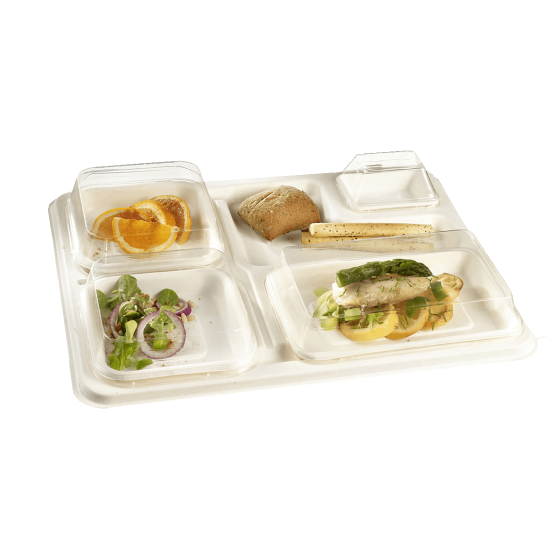 Vassoio Natura con 5 scomparti da 390 x 300 x 20 mm