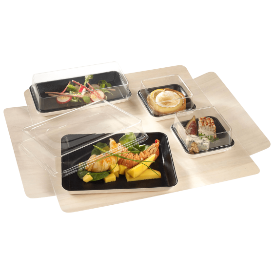 Base plateau Set bois 374x270x52 mm