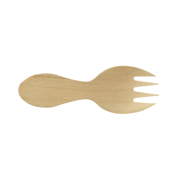 Mini fourchette ronde bois 80 mm