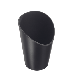 Barquette frites LOOP PP noir H120 Ø82mm