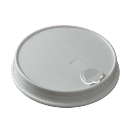 Couvercle carton blanc ac buvant pour gobelets 400 et 490ml
