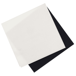 Serviette noire double point 200x200 mm