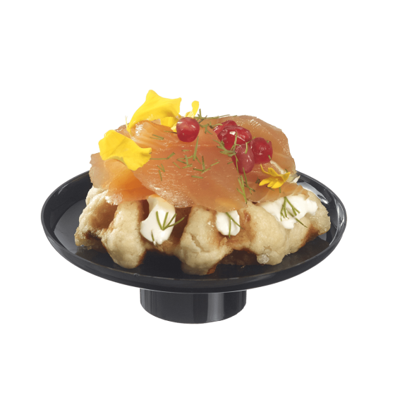 Alzatina Odyssée nera A28 Ø90 mm