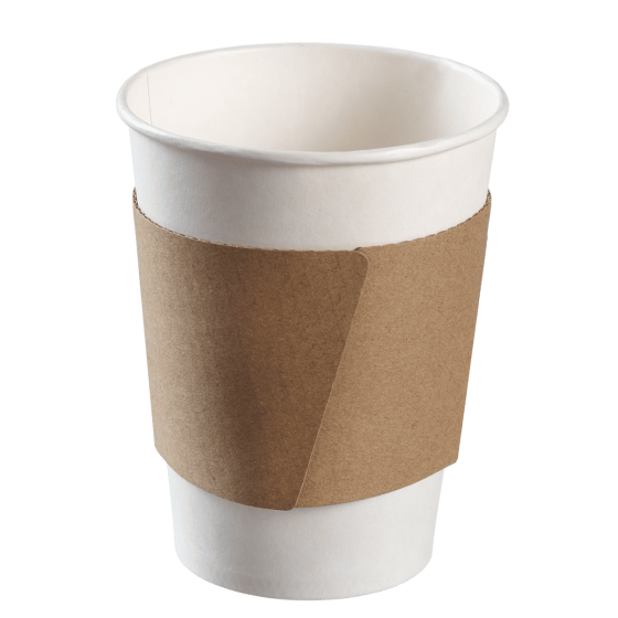 Bicchiere 100% in cartone bianco da 440 ml