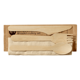 Kit couverts 4/1 bois