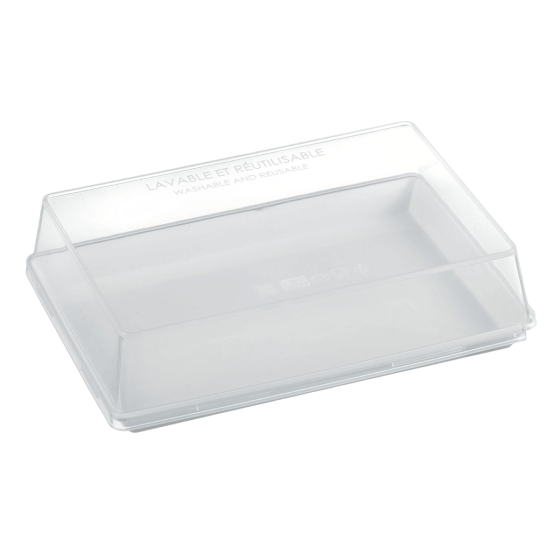 Couvercle PP pour assiette Quartz PP 185x130 mm