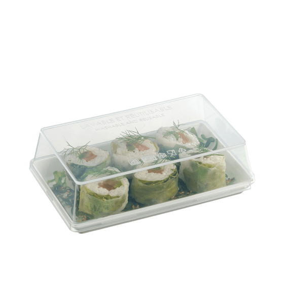 Coperchio in PP per piatto Quartz PP 160x100 mm