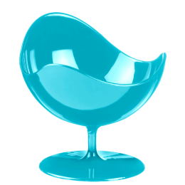 Vasetto Ball Chair azzurro cielo PS 50 ml - 5 pacchi da 2