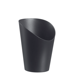 Barquette frites LOOP PP noir H125 Ø91 mm