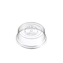 Coperchio per piatto Ninfea in RPET Ø 100 mm