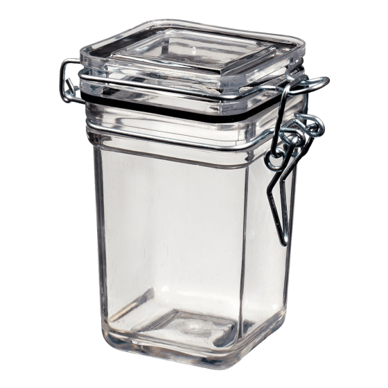 Vasetto Tradition quadrato con coperchio a cerniera 110 ml