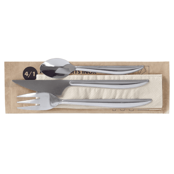 Kit di posate 4/1 in inox leggero