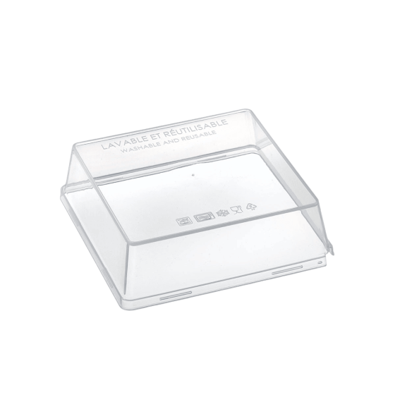 Coperchio in PP per piatto Quartz PP 130x130 mm