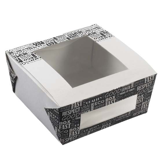 Scatola per bagel con finestrella