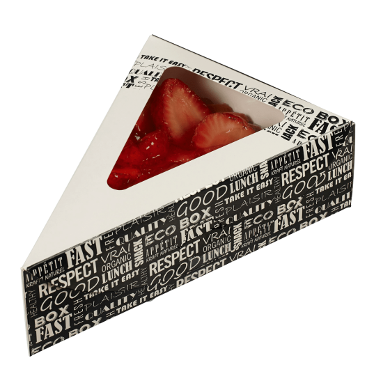 Boîte portion tarte District 155x110x45 mm