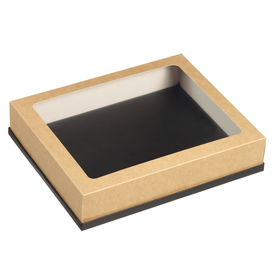 Coperchio kraft con finestra per vassoio Fenix 1/2 GN