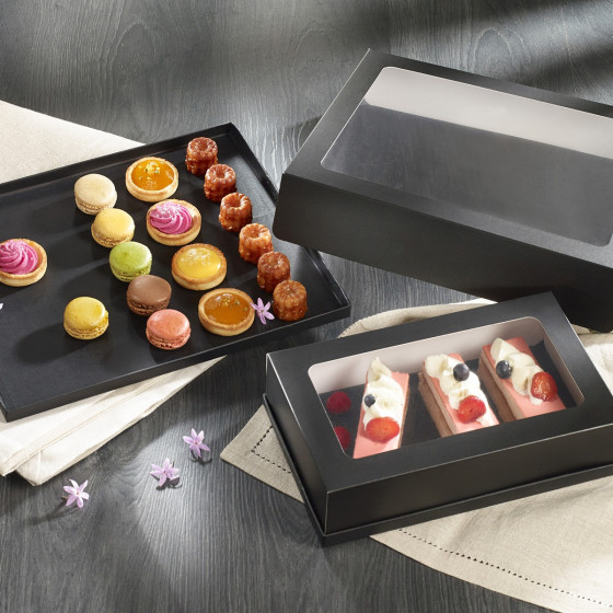 Vassoio Fenix nero opaco 325x265 mm (1/2 GN)