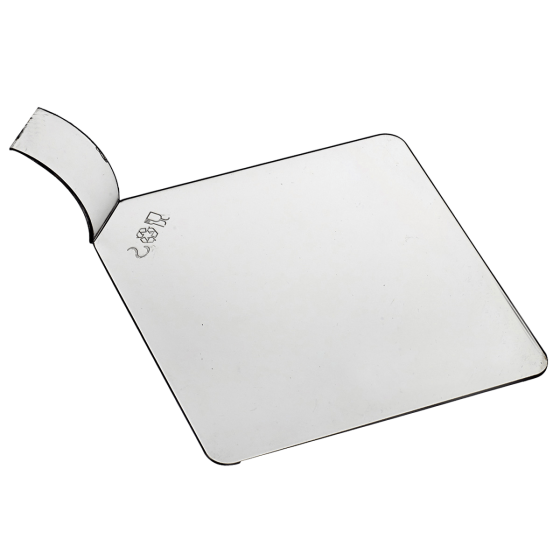 Alzata per pasticceria Palet' quadrata trasparente 80x80 mm