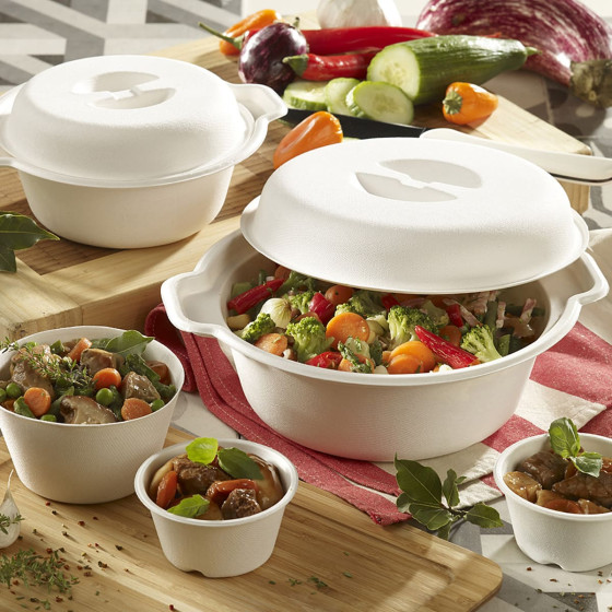 Barattolo Authentik in polpa di canna da 475 ml