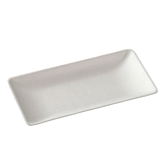 Piatto Imagine in polpa di canna da 130 x 65 mm