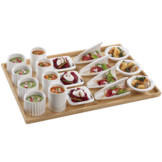 Vassoio Atlas in bambù 380x275x16 mm