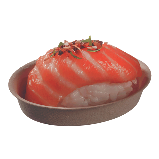 Contenitore ovale per stuzzichini da 73x53x15mm