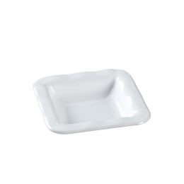 Verrine Pasta Raviole carrée PP blanc 22 ml
