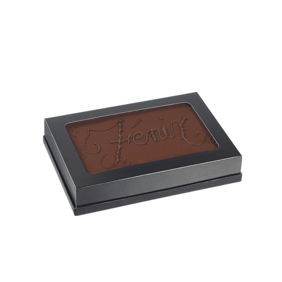 Plateau Fenix noir mat laminé 275x190 mm (Atlas 1/2)