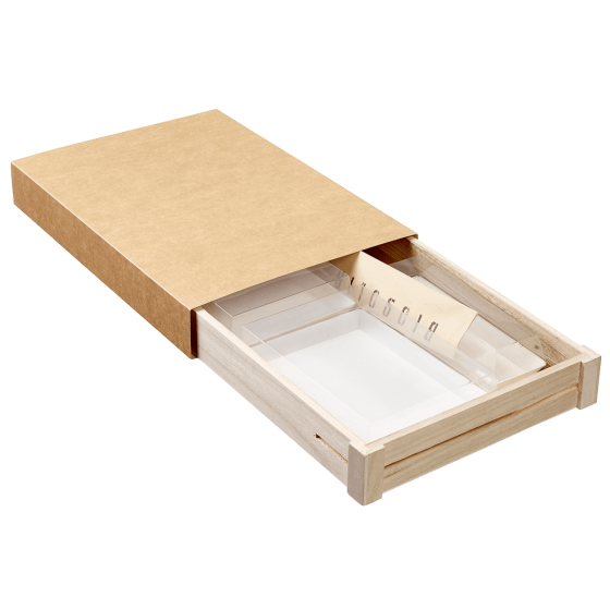 Plateau bois 346x237x46 mm