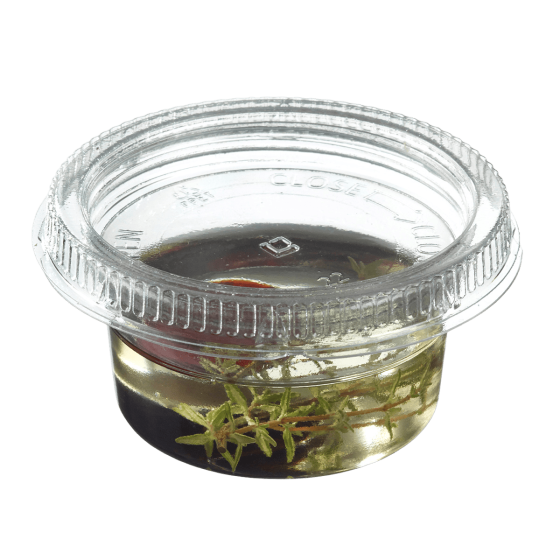 Ciotolina per salsa con coperchio avvitabile da 45 ml