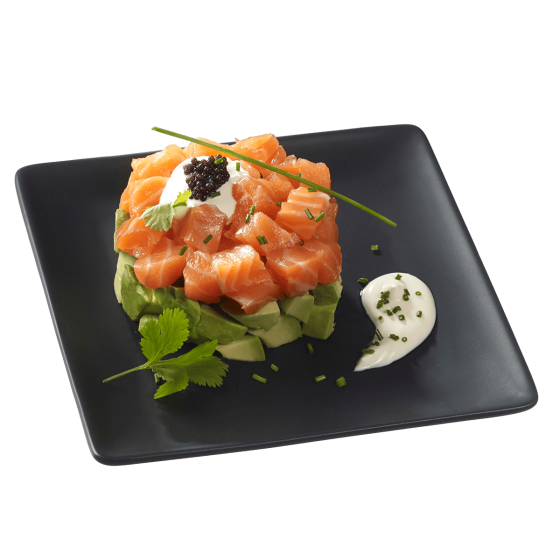 Assiette Fluid' céramique noire 160x160x15 mm