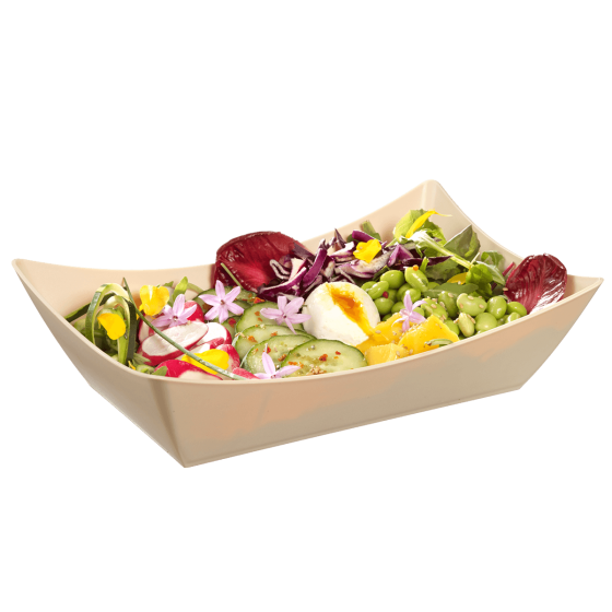 Vaschetta Snacking LOOP in PP beige chiaro 1.000 ml