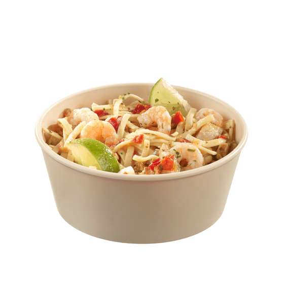 Insalatiera LOOP + coperchio in PP beige chiaro 750 ml