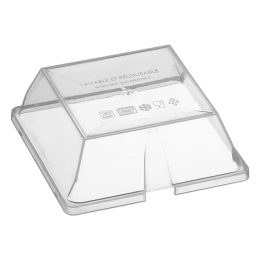 Couvercle PP pour assiette Fluid' PP 200x200 mm