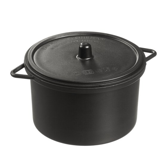 Cocotte LOOP avec couvercle PP noir 650 ml