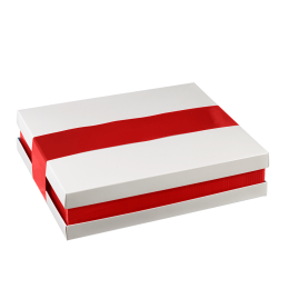 Kit vassoio Reverso con bordo rosso