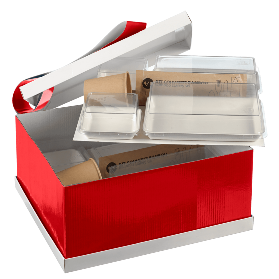 Kit plateau Reverso bandeau double rouge