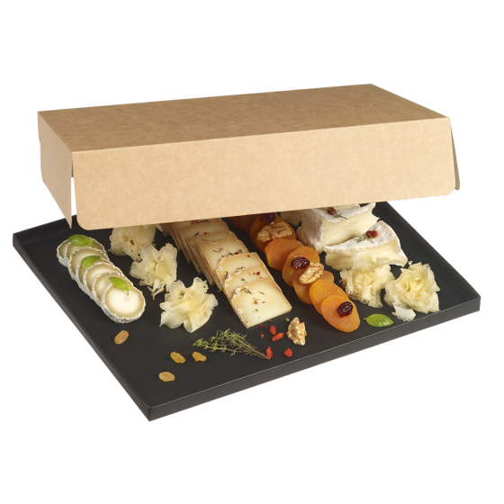 Vassoio Fenix nero opaco 325x265 mm (1/2 GN)