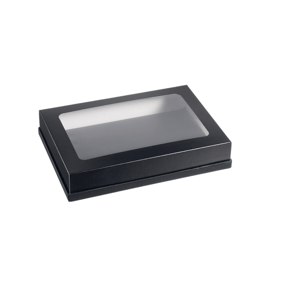 Couvercle noir avec fenêtre pour plateau Fenix Atlas 1/2