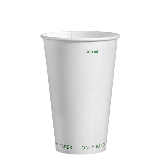 Bicchiere 100% in cartone bianco da 360 ml
